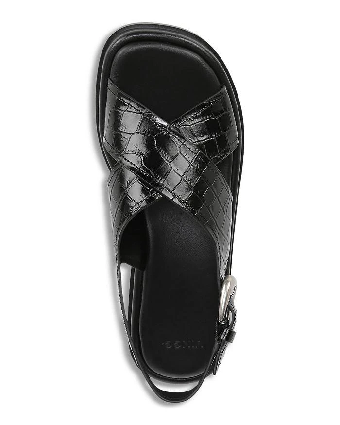 Vince Women's Helena Embossed Leather Flat Sandals 3