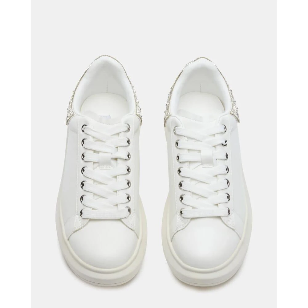 Steve Madden Steve Madden Gasp White/Black  GASP02S1 Women's 4