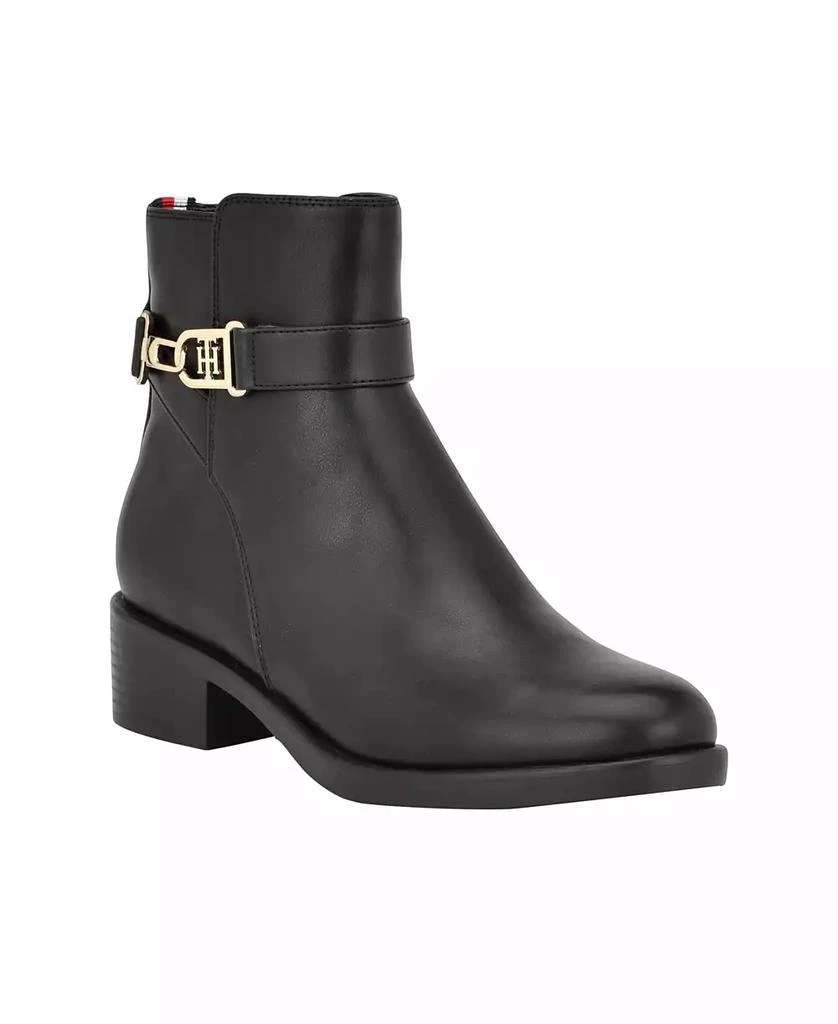 Tommy Hilfiger Women's Ianzi Ornamented Side Zip Booties Boots