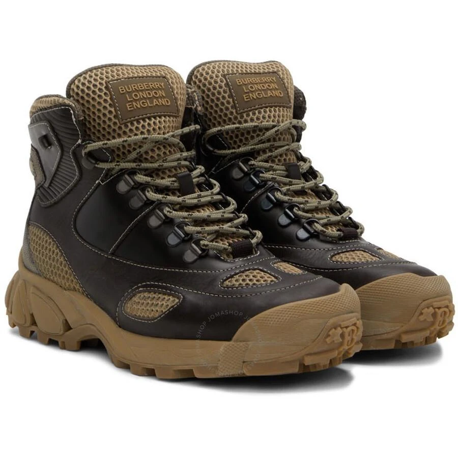 Burberry Men's Deepbrown/Darkstone Tor Panelled Hiking Boots 1