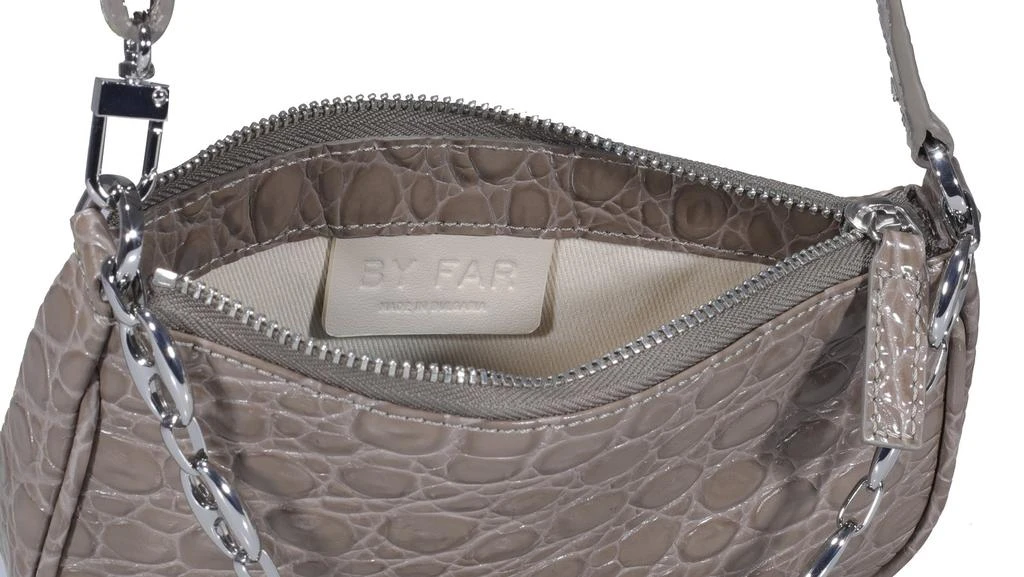 by FAR By Far Rachel Embossed Chain Detailed Mini Shoulder Bag 4