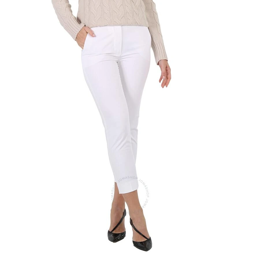 Max Mara Stretch Cotton Satin Cropped Trousers 1