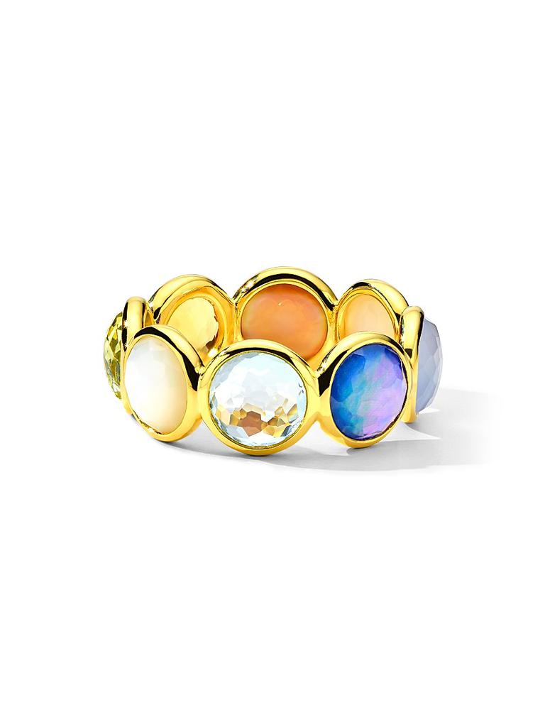 Ippolita Lollipop Wildflower 18K Yellow Gold & Multi-Stone Band Ring