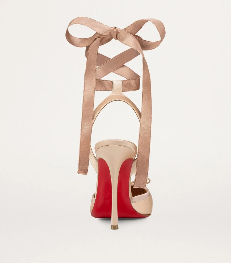 Christian Louboutin Cassia Satin Lace-Up Pumps 100 3
