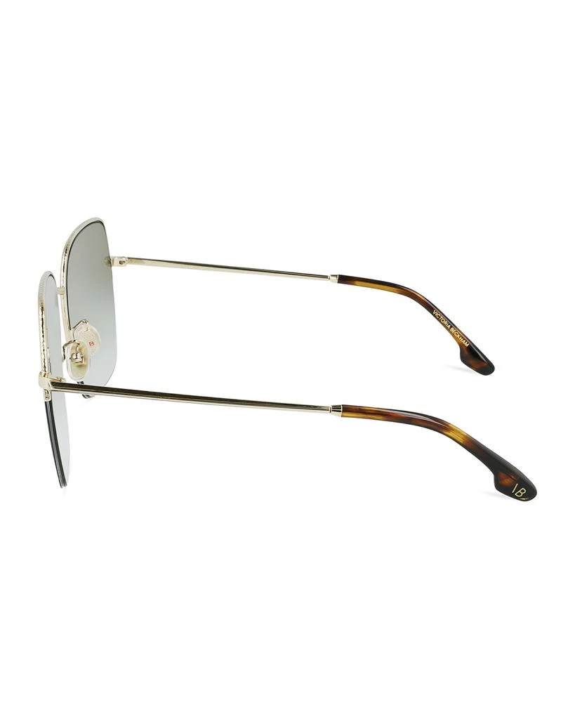 Victoria Beckham Hammered Oversized Square Metal Sunglasses Victoria Beckham Hammered Oversized Square Metal Sunglasses  main image 4