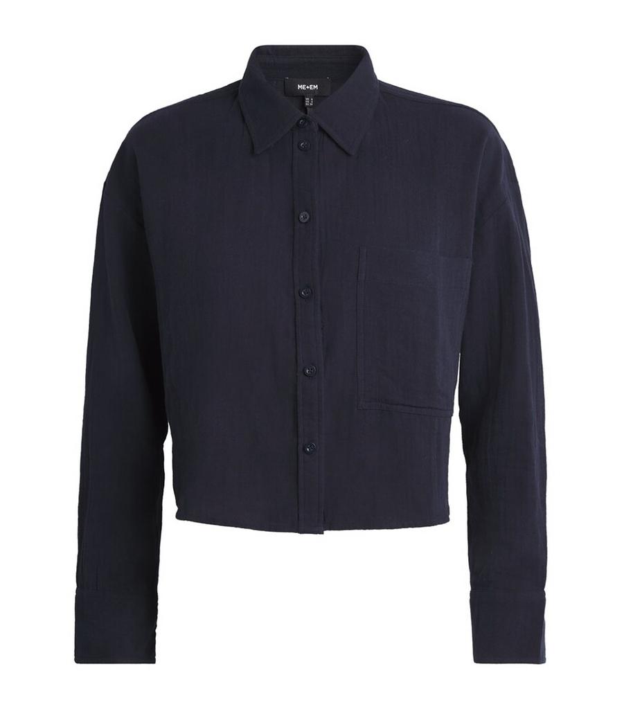ME+EM Cotton Cropped Shirt