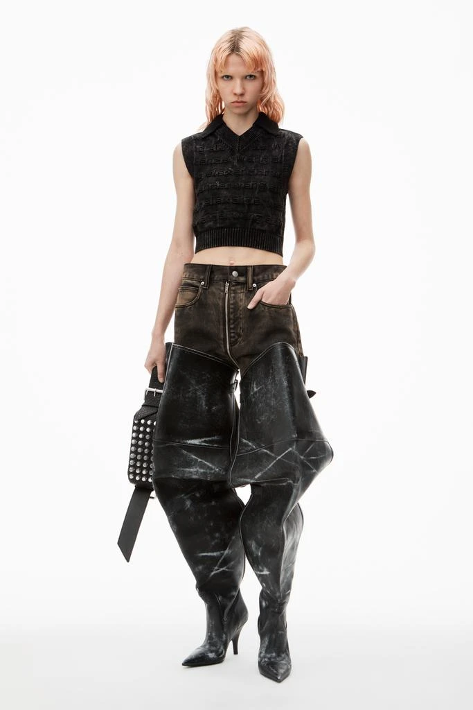 Alexander Wang 3D Logo Knit Vest in Cotton 6