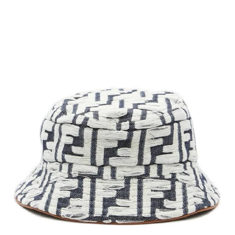 Fendi FF Jacquard Denim Bucket Hat 1