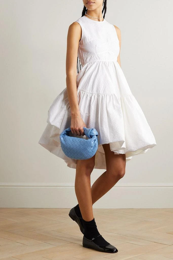 CECILIE BAHNSEN Sanne open-back matelassé mini dress 2