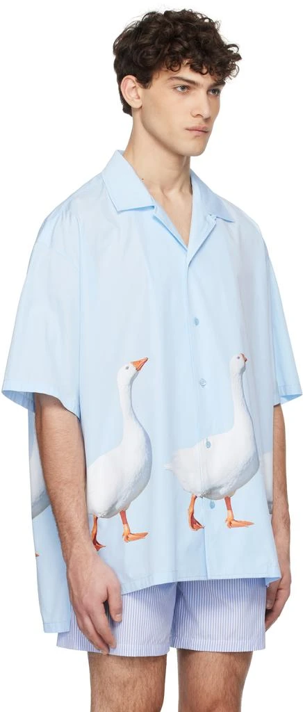 Moschino Blue Goose Cotton Poplin Shirt 2