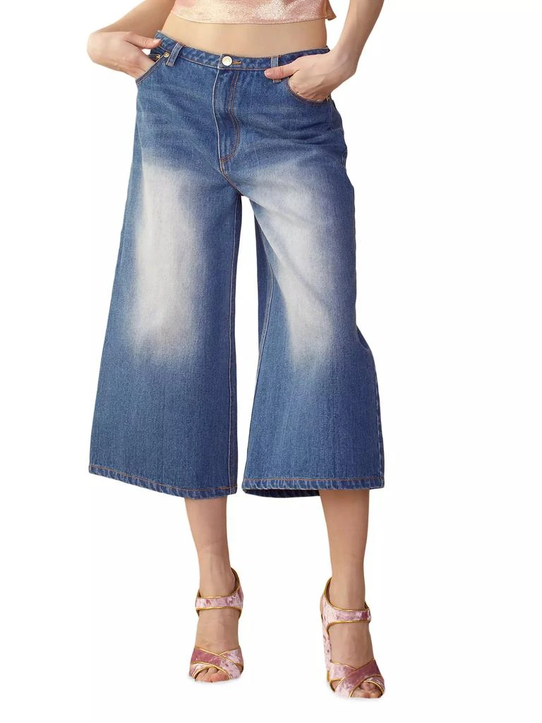 Cynthia Rowley Low-Rise Baggy Crop Jeans 1