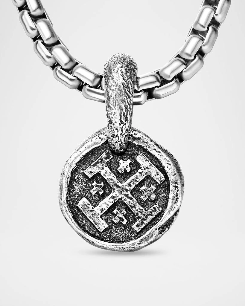 David Yurman Men's Shipwreck Coin Pendant in Silver, 16.8mm 4