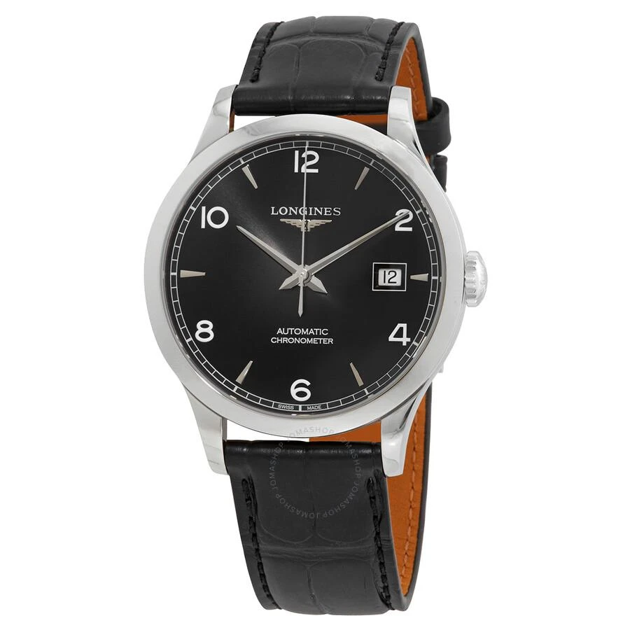 Longines Record Automatic Black Dial Men's Watch L2.820.4.56.2 1
