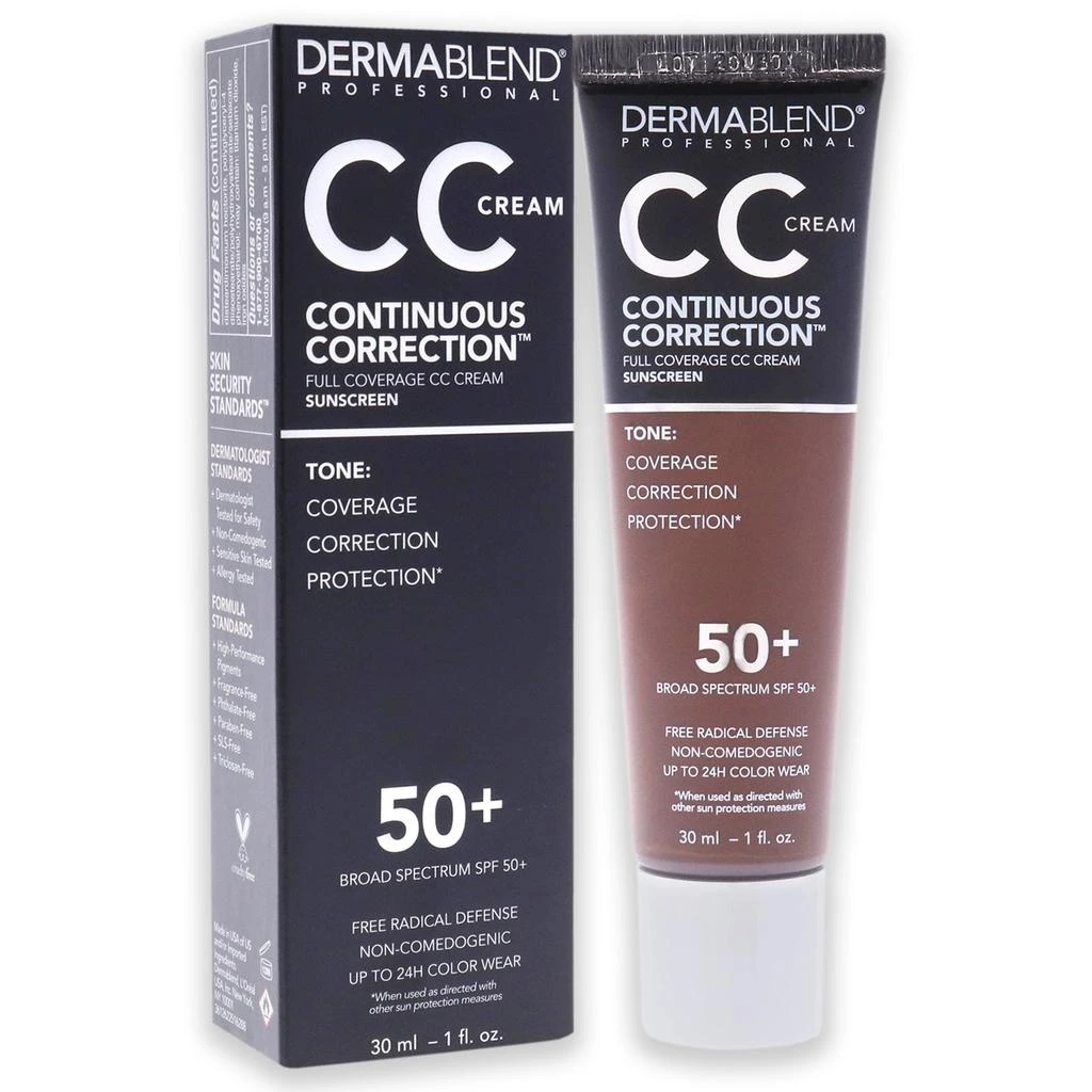 Dermablend Continuous Correction CC Cream SPF 50 - 90N Deep by  for Women - 1 oz Makeup 3