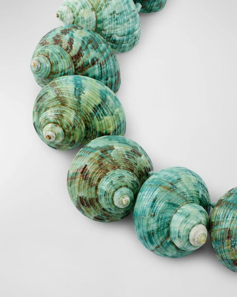 NEST Jewelry Green Seashell Jade Statement Necklace 3