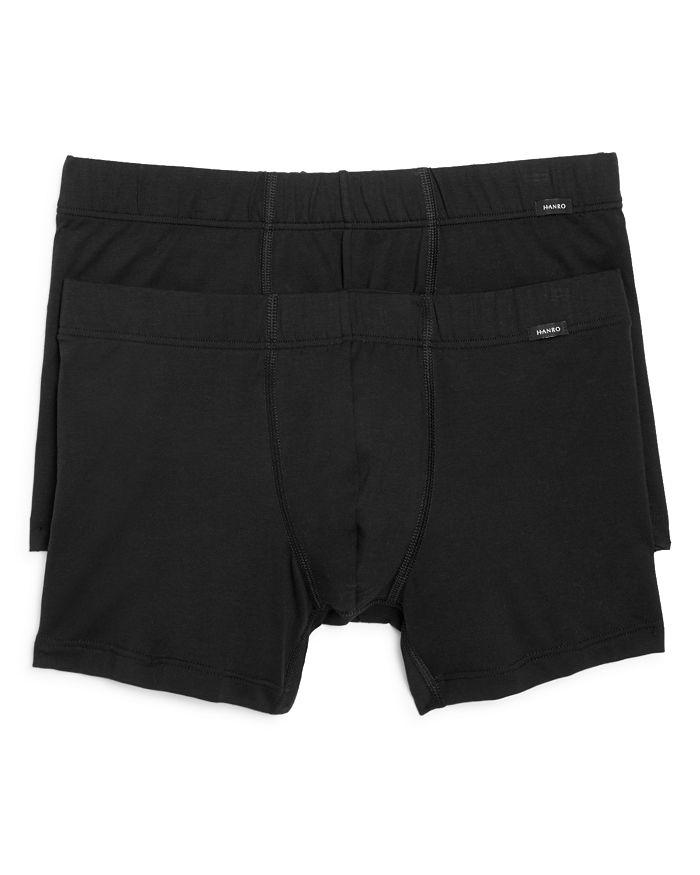 Hanro Cotton Essentials Covered Waistband Boxer Briefs, Pack of 2