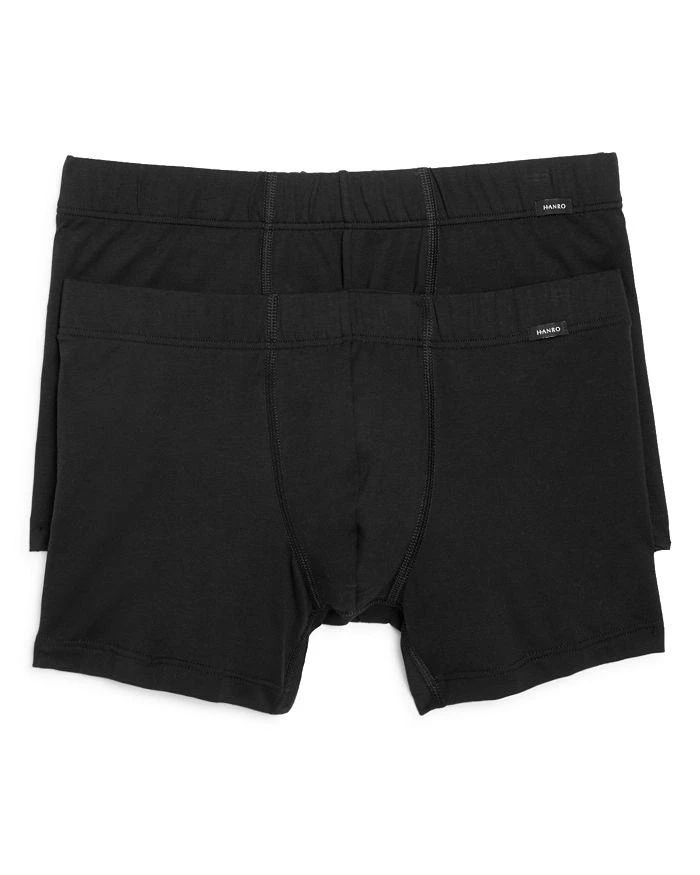 Hanro Cotton Essentials Covered Waistband Boxer Briefs, Pack of 2 1