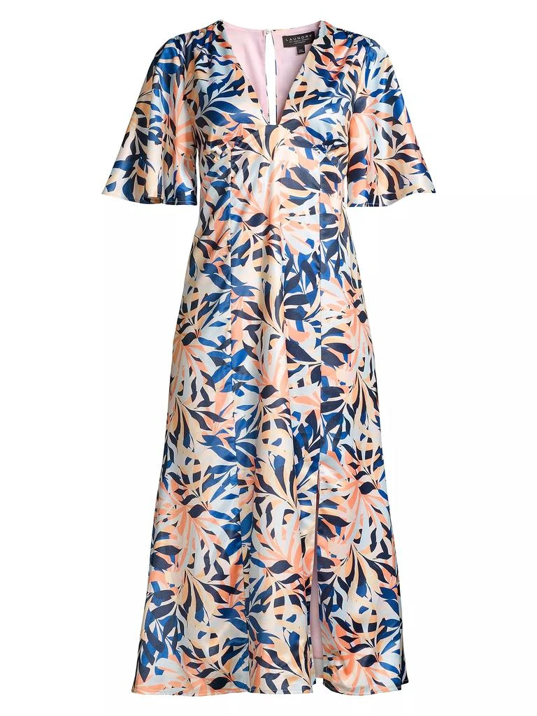 Laundry by Shelli Segal Tropical-Print Midi-Dress 1