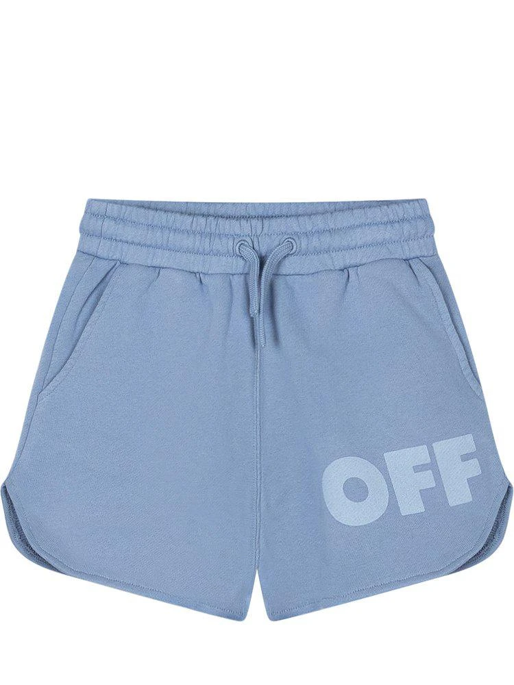 Off-White Off White Kids Logo Printed Shorts