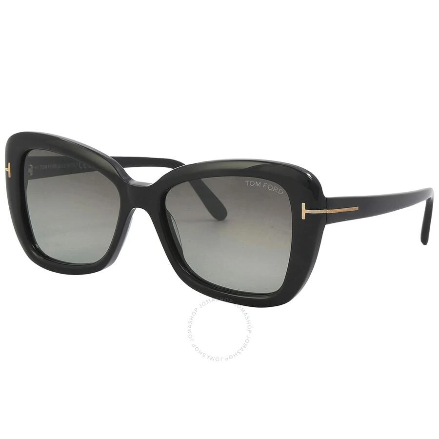 Tom Ford Maeve Smoke Gradient Butterfly Ladies Sunglasses FT1008 01B 55 2