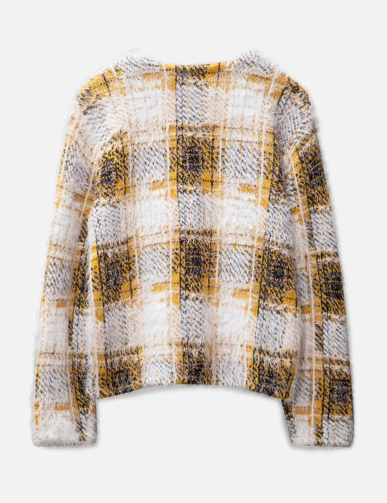 STUSSY Hairy Plaid Cardigan 2