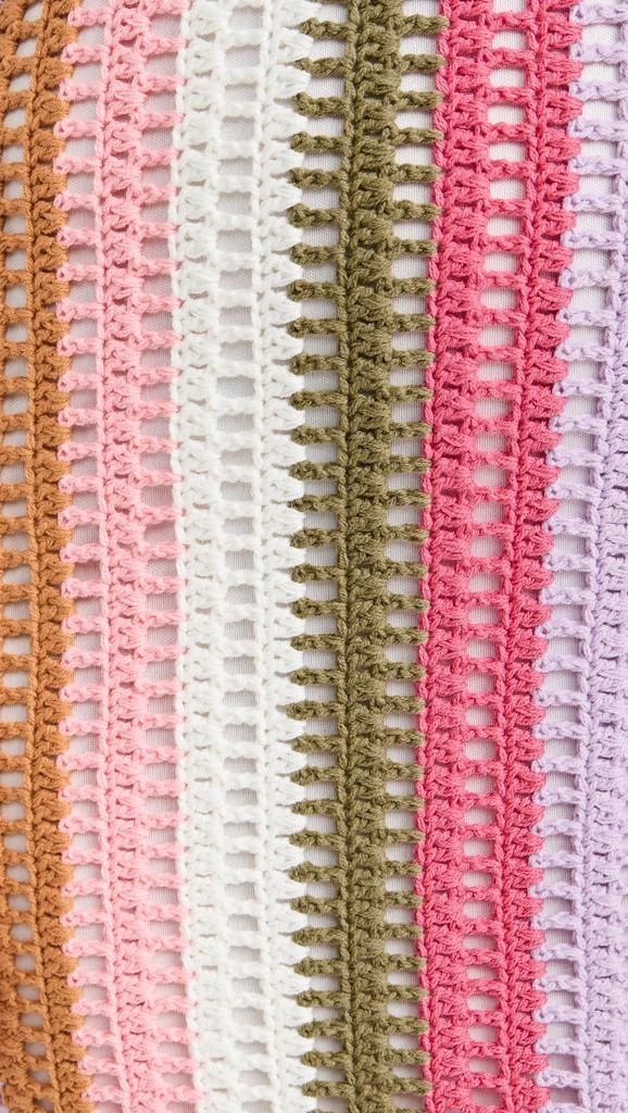MINKPINK Lito Stripe Crochet Mini Dress 5