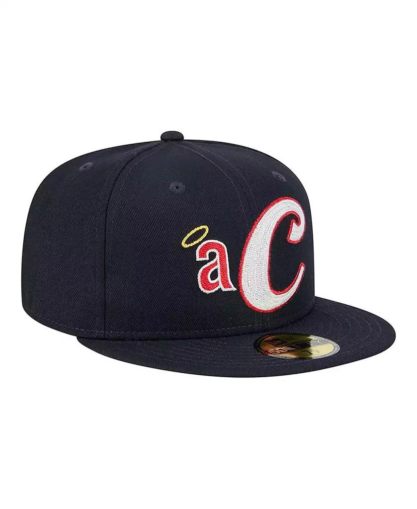 New Era Men's Navy California Angels Cooperstown Collection Duo Logo 2.0 59FIFTY Fitted Hat 4