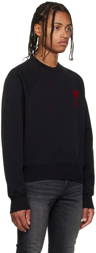 AMI Paris SSENSE Exclusive Black Oversized Ami De Cœur Sweatshirt 2