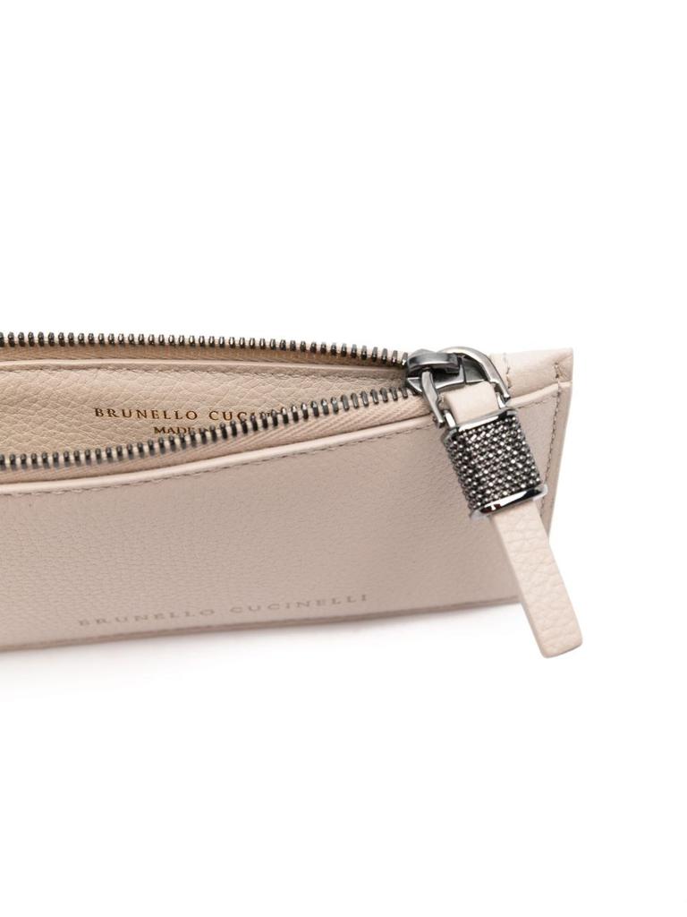 【関税＆送料込み】Brunello Cucinelli Leather Pouch Brunello Cucinelli BRUNELLO CUCINELLI - Leather Zipped Pouch