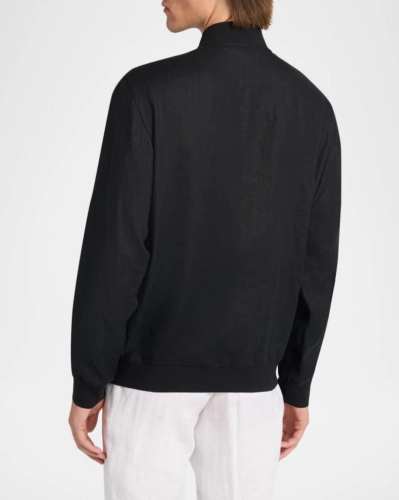 Kiton Men
s Linen Full-Zip Blouson 3