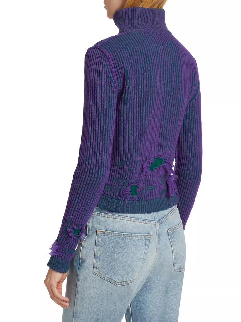 MM6 Wool-Blend Destroyed Sport Jacket 5