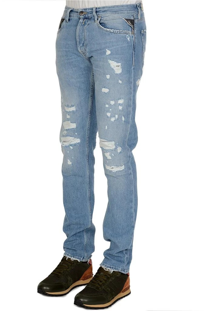 Replay Straight Fit Ripped Jeans 2