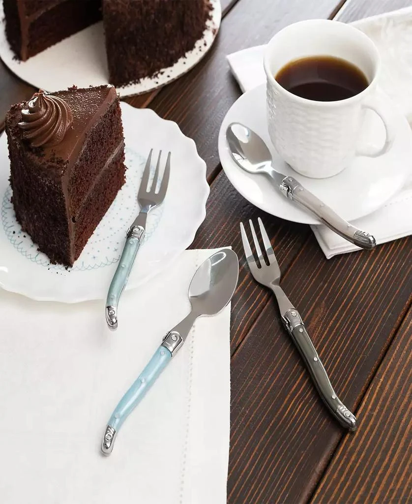 French Home Laguiole Cocktail or Dessert Spoons and Forks, Set of 8 5