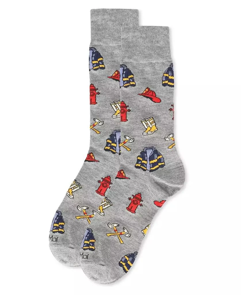 Memoi Men's Occupation Novelty Crew Socks 1