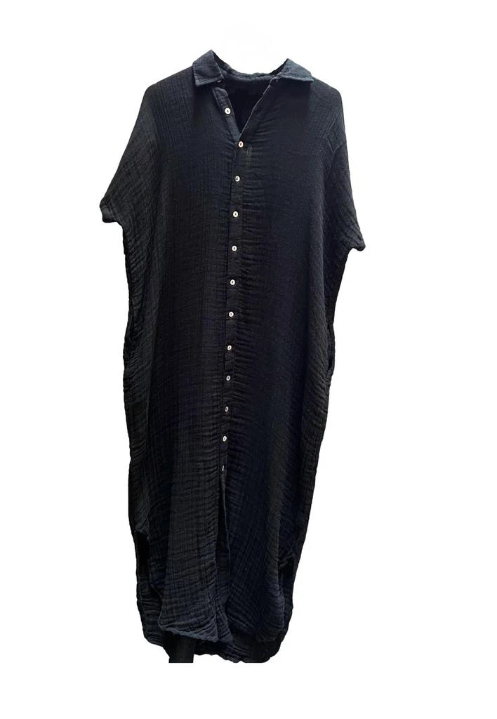 Elan Women's Shirt Dress In Black 1