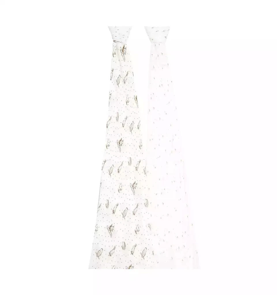 aden + anais Baby Girls Nature Swaddle Blankets, Pack of 2 3