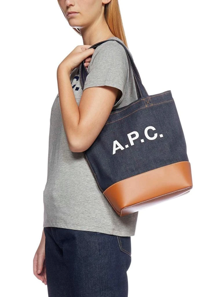 A.P.C. A.P.C. Axelle Two-Tone Small Tote Bag 5