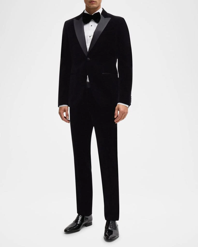Hugo Boss Men's Genius Black Heritage Velvet Tuxedo Pants 2