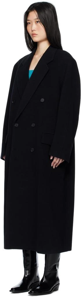 AURALEE Black Chesterfield Coat 4
