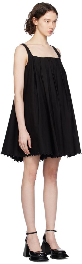 pushBUTTON Black Pleated Minidress