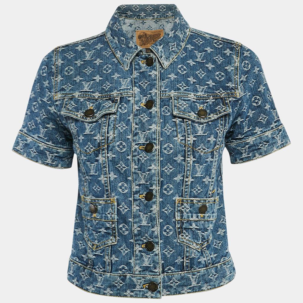 Louis Vuitton Louis Vuitton Blue Monogram Jacquard Denim