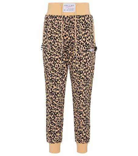 Adam Selman Sport High-rise leopard-print sweatpants 1