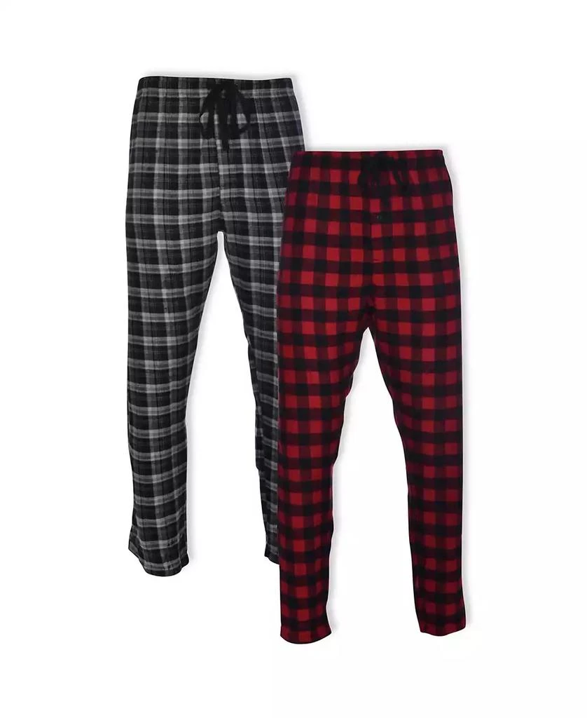 Hanes Hanes Men's Big and Tall Flannel Sleep Pant, 2 Pack 1