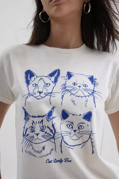 Urban Outfitters Cat Lady Era Slim Graphic Tee 2