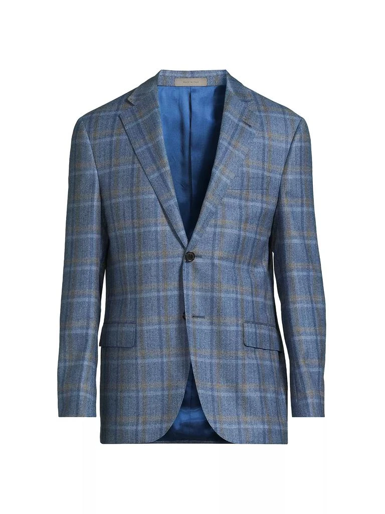 Corneliani Academy Plaid Wool Jacket 1