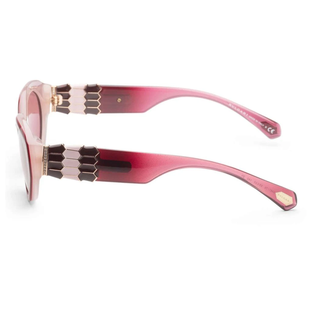 BVLGARI Bulgari Women's Red Oval Sunglasses 2