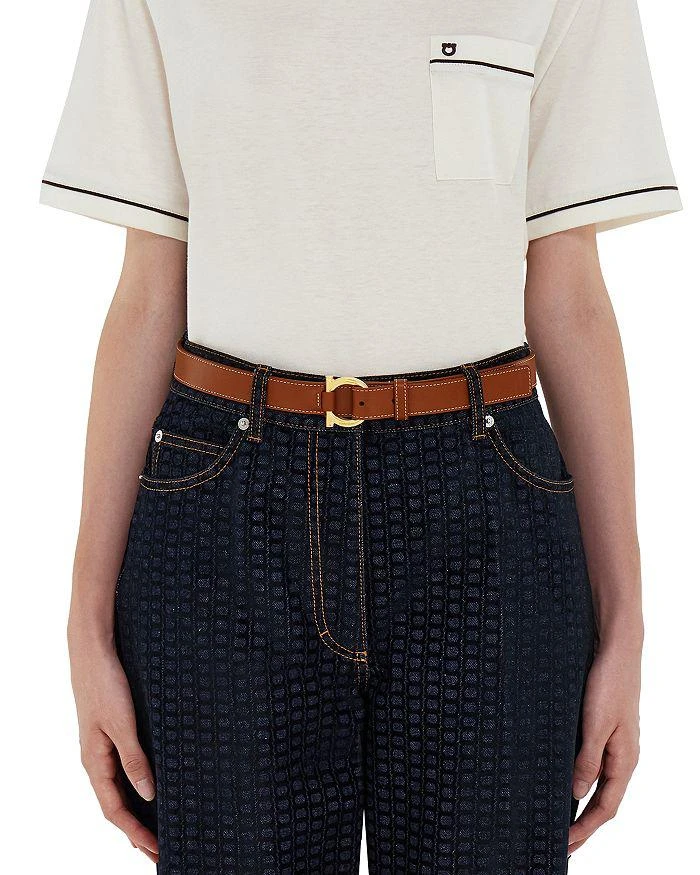 Salvatore Ferragamo Women's Donna Gancini Leather Belt 2