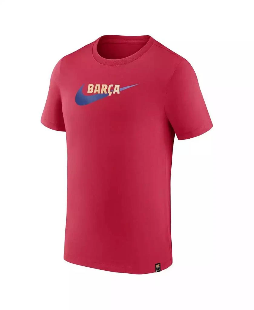 NIKE Men's Red Barcelona Drac Pack Swoosh T-shirt 2