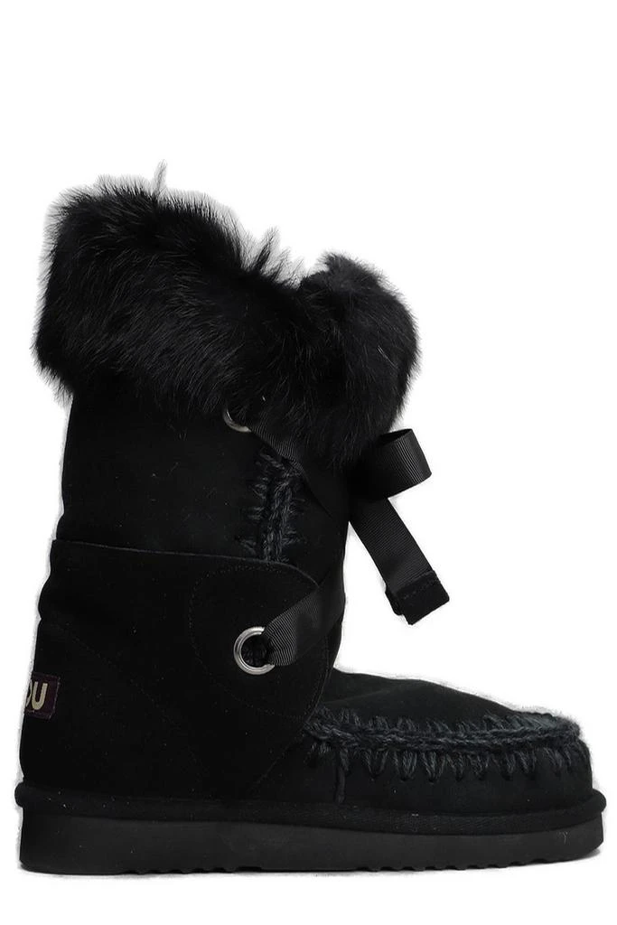 Mou Mou Eskimo Stitch Detailed Lace Boots 1