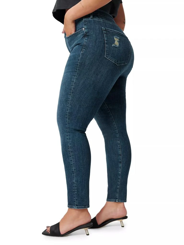 Good American Good Legs Stretch Skinny Crop Jeans 8